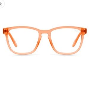 Quay Hardwire 126 Neon Coral Transparent Glasses